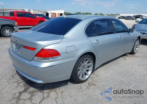 2002 BMW 745Li из США, поврежденный, VIN WBAGN63422DR02501